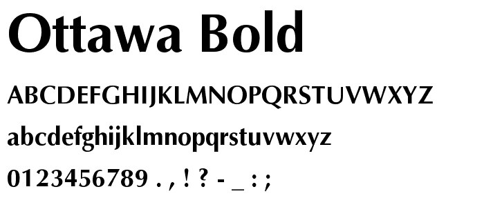 Ottawa Bold font